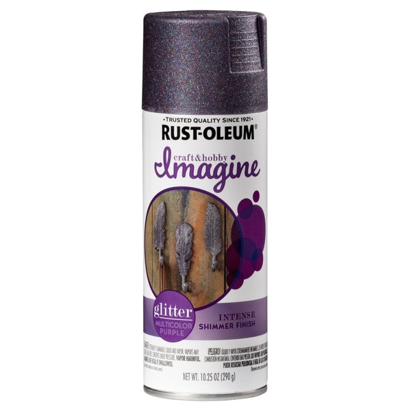 Rust-Oleum Imagine Craft & Hobby Multi-Color Purple Glitter Spray Paint, 10.25 oz.