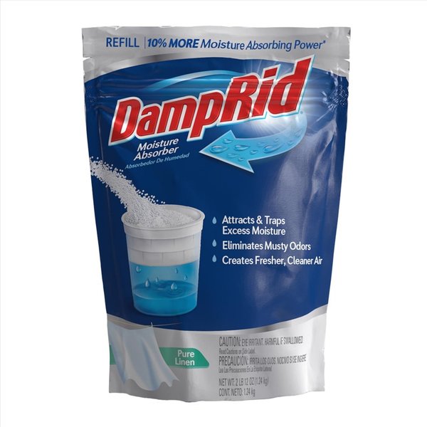 Damprid Moisture Absorber Refill Bag, Pure Linen, 44 oz.