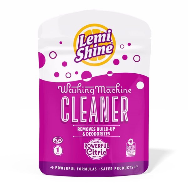 Lemi Shine Lemon Scent Washing Machine Cleaner 1.76 oz Powder