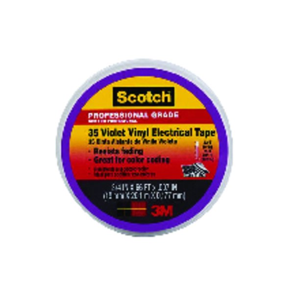 Scotch 3/4 in. x 66 ft. Electrical Tape - Violet 11271-BA-5 - The