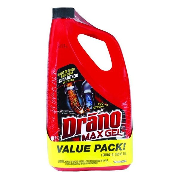 B & K Drano Professional Strength Gel Drain Clog Remover 160 oz