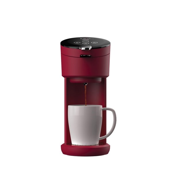 INSTANT 40 oz. Solo Single Cup Maroon Drip Coffee Maker with Water