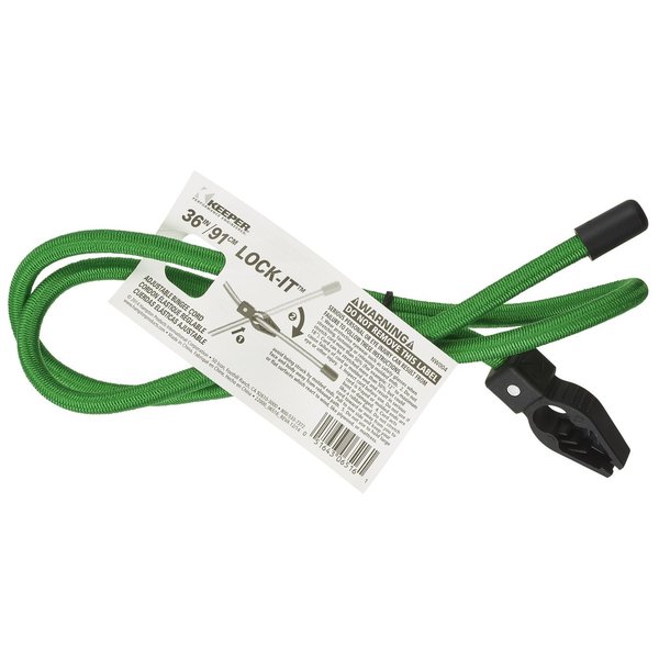 Keeper Lock-It 36 in Green Adjustable Bungee Cord