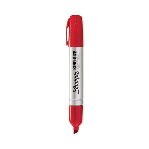 Sharpie King Size Permanent Markers Large Chisel Tip, 12 Count