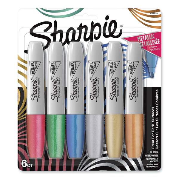 Sharpie Chisel Tip Permanent Markers - Wide Marker Point - Chisel