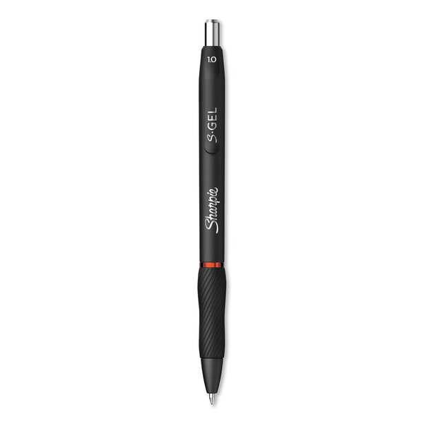 Sharpie® S-Gel™ S-Gel High-Performance Gel Pen, Retractable, Bold 1 mm, Red  Ink, Black Barrel, PK12 PK (2096136)