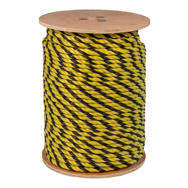 3-Strand Twisted Polypropylene Rope Monofilament, Tiger Rope 3/8