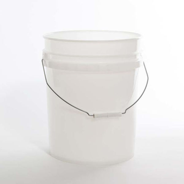 Pipeline Packaging Open Head Pail, HDPE, Natural, 5 gal., Color: natural 01-05-048-00060