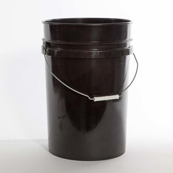 Pipeline Packaging Open Head Pail, HDPE, Black, 6 gal. 01-05-048-00207