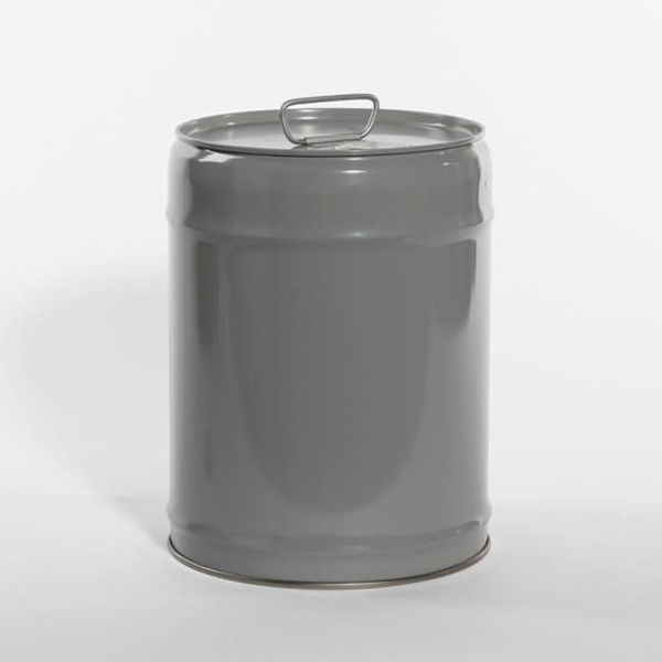 Pipeline Packaging Tight Head Pail, Steel, Gray, 5 gal., UN Rating Liquid: Y1.7/100 01-19-079-00291