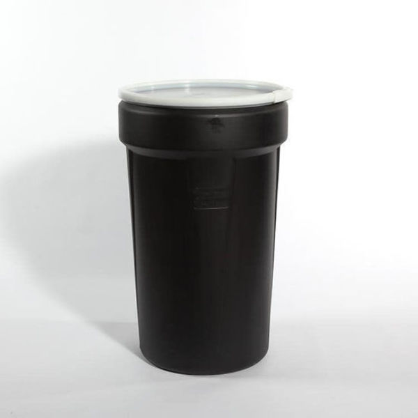 Pipeline Packaging Plastic Drum, OH Nestable, 55 gal., Black 03-14-049-00081