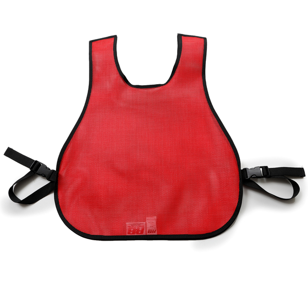 R&B Fabrications Plain Mesh Safety Vest, Red 001RD