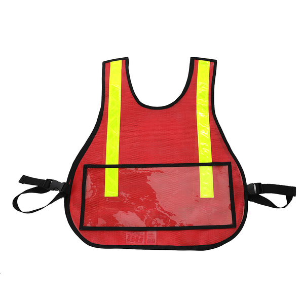 R&B Fabrications Traffic Safety Vest with Window, Safety 003RD-WINDOW