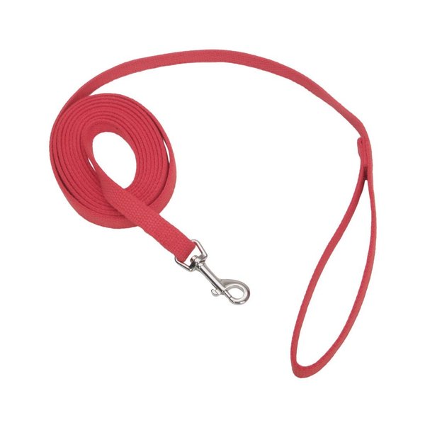 Coastal Pet Train Right Cotton Web Training Leash 20 00520-RED20