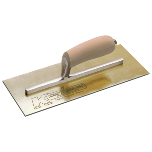 Kraft Tool Golden Stainless Steel Trowel, 13"x5 PL461