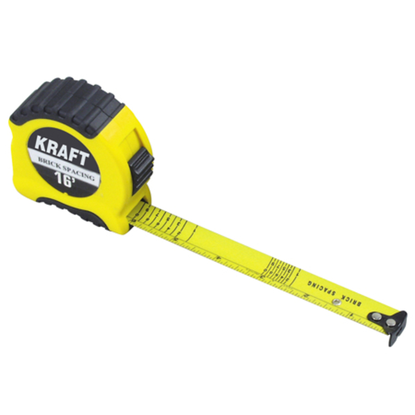 Kraft Tool Masons Spacing Tape, 16 ft. x 3/4 BL518
