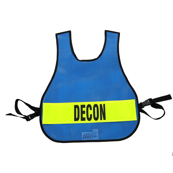 R&B Fabrications Safety Vest Decon, Royal Blue 005RB-DE