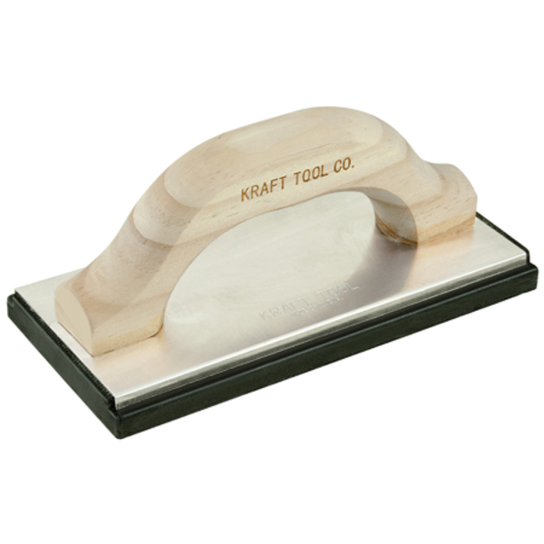 Kraft Tool Molded Black Rubber Float, 8" x 4 PL395