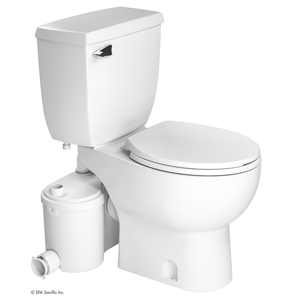 Saniflo Toilet, 1.28 gpf, Floor Mount, Round 013_083_005