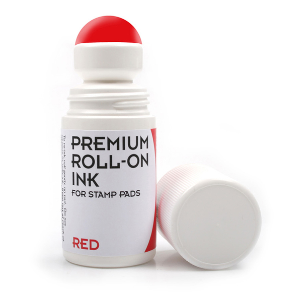 Cosco Ink Refill, Roll-On, 2 oz., Red 030260