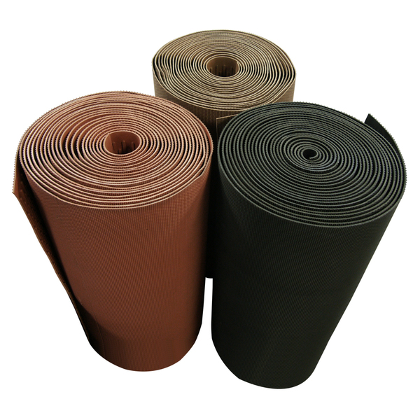 Rubber-Cal Diamond-Plate Rubber Flooring Rolls - 3 mm x 4 ft x 4 ft Rolls - Black