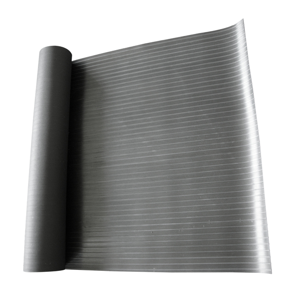 Rubber-Cal Diamond Plate Rubber Flooring Rolls, 3mm x 4ft x 3ft Rolls, Black