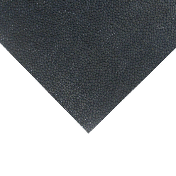 Rubber-Cal Tuff-n-Lastic Rubber Runner Mat - 1/8 in x 48 in x 9 ft Rolled Rubber Flooring - Black