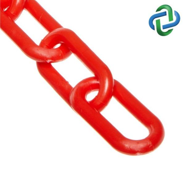 Mr. Chain Heavy Duty, Red Plastic Chain 2"x500 ft. 51005-500