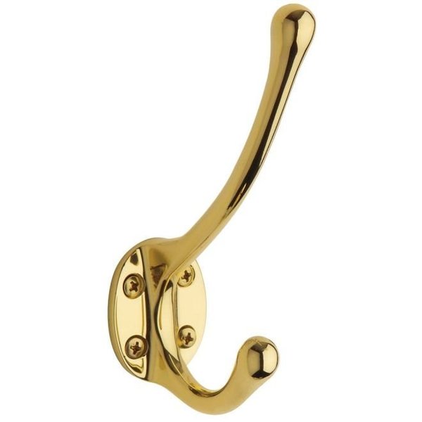 3-D Solid Brass Horse Head Hook