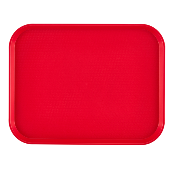 Cambro Textured Surface Tray, 16 1/8 in L, Red EA1216FF163