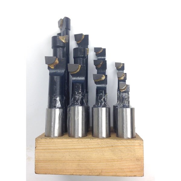 Hhip 3/4" C-6 12 Piece Boring Bar Set 1001-0004