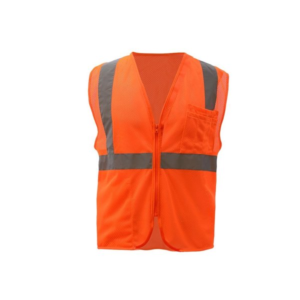 Gss Safety Standard Class 3 Mesh Zipper Safety Vest 1002-6XL