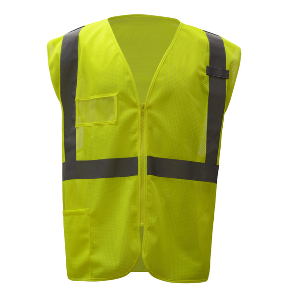 Gss Safety Standard Class 2 Mesh Zipper Safety Vest 1009-2XL/3XL