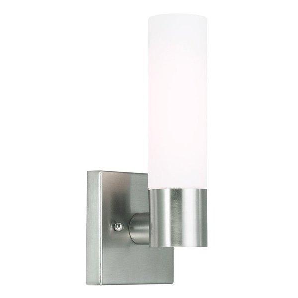 Livex Lighting Aero 1 Light Brushed Nickel ADA Wall Sco 10101-91