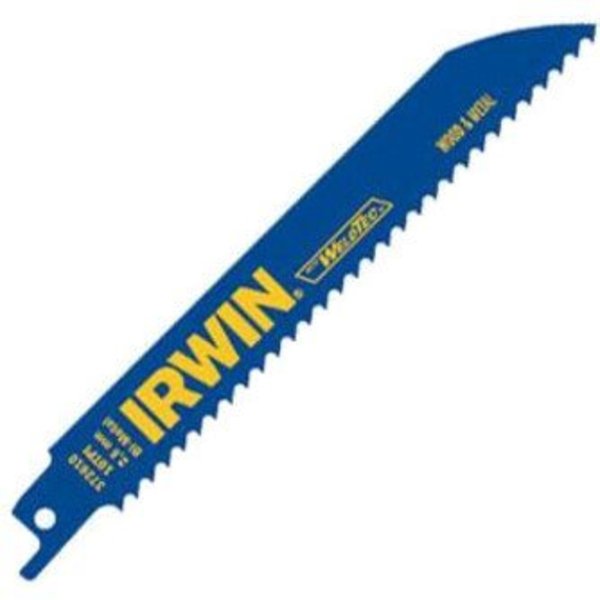 Irwin 12" L x 10/14 TPI General Purpose Cutting Bi-metal Recip Saw Blade, 12in, 10/14Tpi, 5 PK 372110