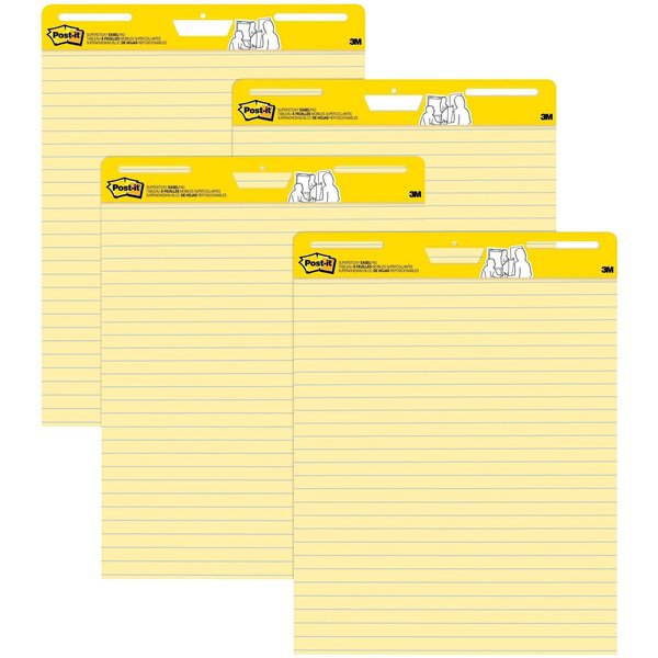 Post-It Super Sticky Easel Pad, 25"x30", PK4 561 VAD 4PK