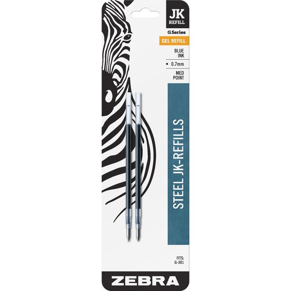 Zebra Pen JK-Refill 0.7mm Blue 2pk 88122