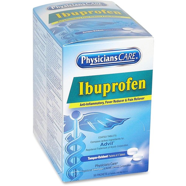 Physicianscare Tablets, Ibuprofen, PK125 90109