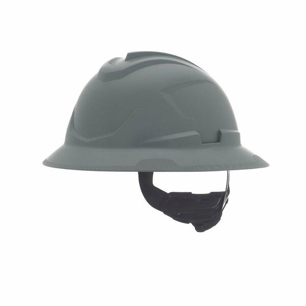 Msa Safety V-Gard C1 Full Brim, Non-Vented, Fas-Trac III, Type 1, Class E, Gray 10215845