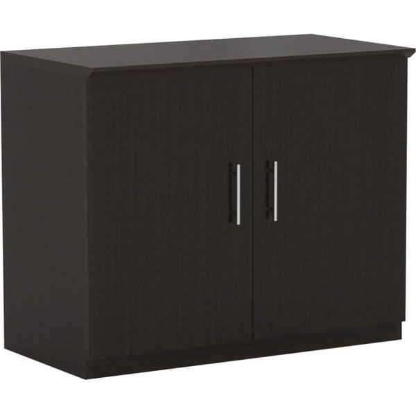 Mayline Storage Cabinet, w/2 Wood Doors, Mocha MSCLDC