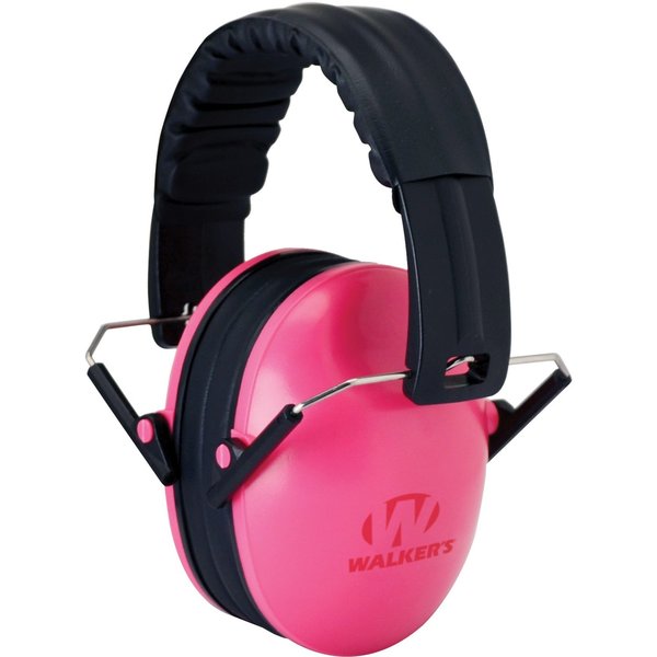 Walkers Over-the-Head Youth Ear Muffs, 23 dB, Childrens, Pink GWP-FKDM-PK