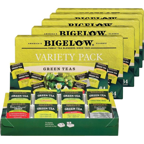 Bigelow Tea, Green, Box, Assorted, PK6 30568CT