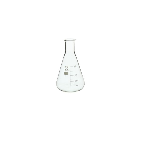 Vee Gee Sibata Glass Erlenmeyer Flask, 500mL, PK10 10530-500A