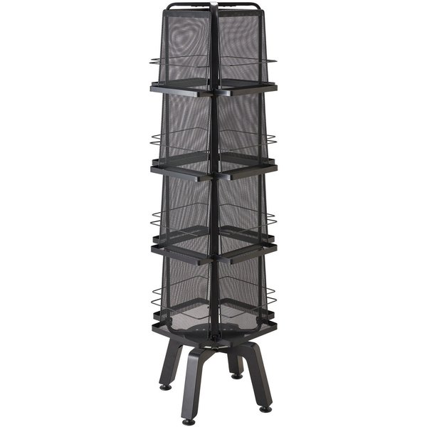 Safco Magazine Stand, Rotating 16 Pocket, Onyx 5580BL