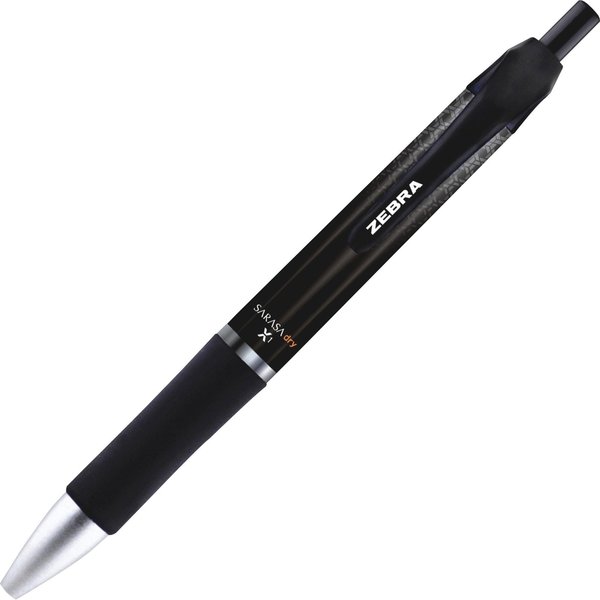 Zebra Pen Sarasa Dry X1 Gel Retractable RDI 0.7mm Black Dozen 45610