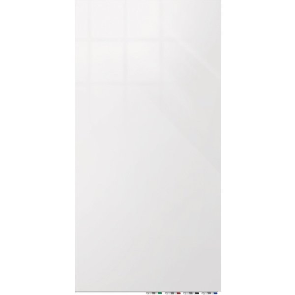 Ghent 36"x24" Glass Dry Erase Board, White ARIASN32WH