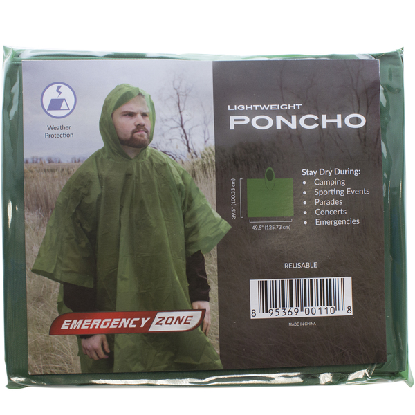 Emergency Zone Vinyl Poncho 105