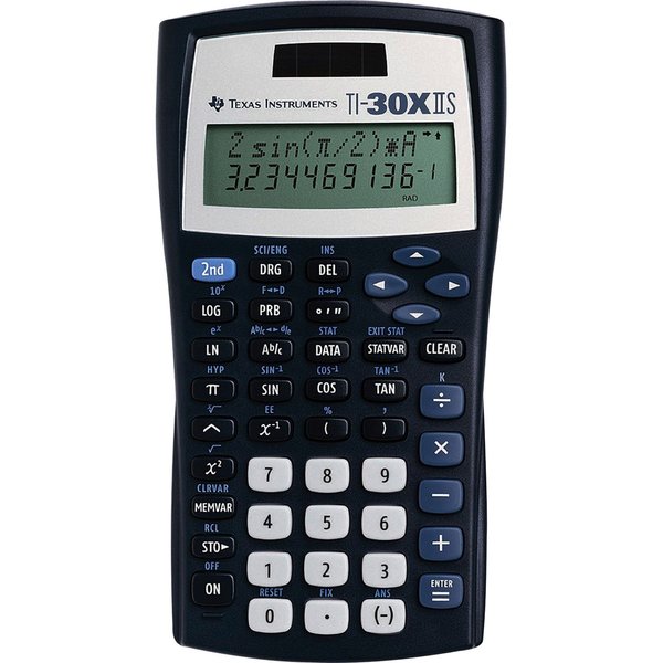 Texas Instruments Calc, Solar, Scient, 54 Functn TI30XIIS