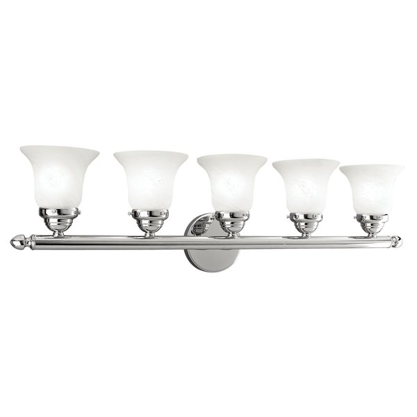 Livex Lighting Neptune 5 Light Polished Chrome Bath Vanity 1065-05