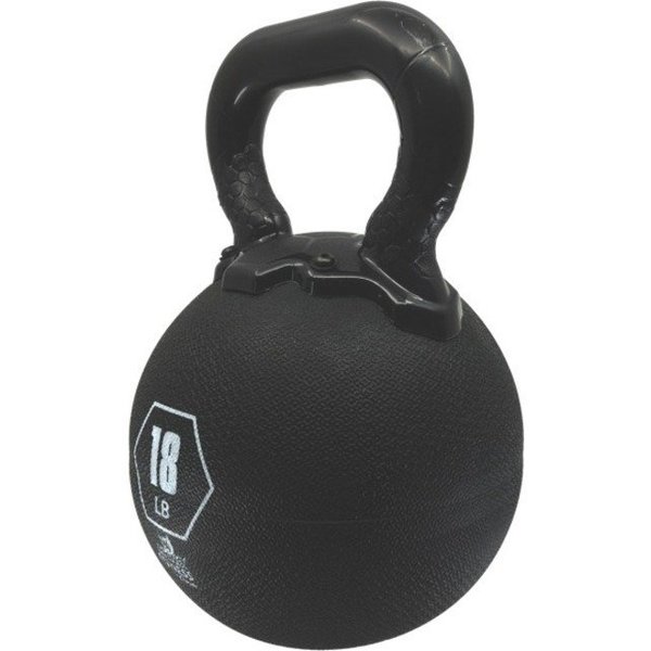 Champion Sports Durable Rhino Kettle Bell, Yellow, 18lb RKB18